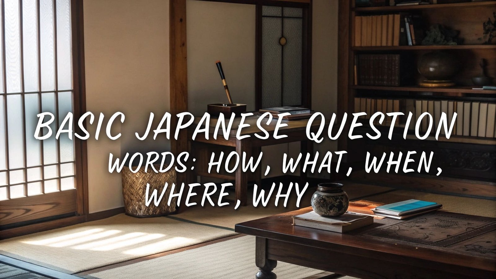 Overview of the basic questions in Japanese.