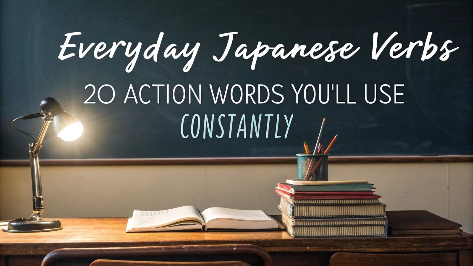 This is a list of 20 of the most used japanese verbs and examples on how to use them